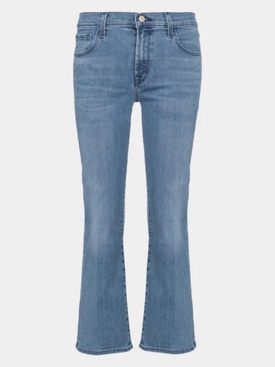 J Brand Denim - 👖 J Brand Selena Cropped Kick Flare Bootcut Light Blue Jeans Y2K Quiet Luxury